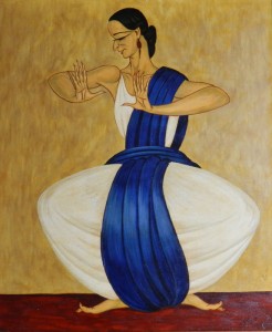 Danseuse au drapé bleu - 1952